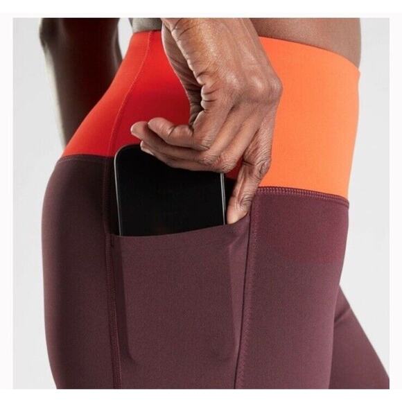 Athleta Leggings Women's Small Tenacity 7/8 Tight Pockets Mesh High Rise Cropped - Picture 5 of 8